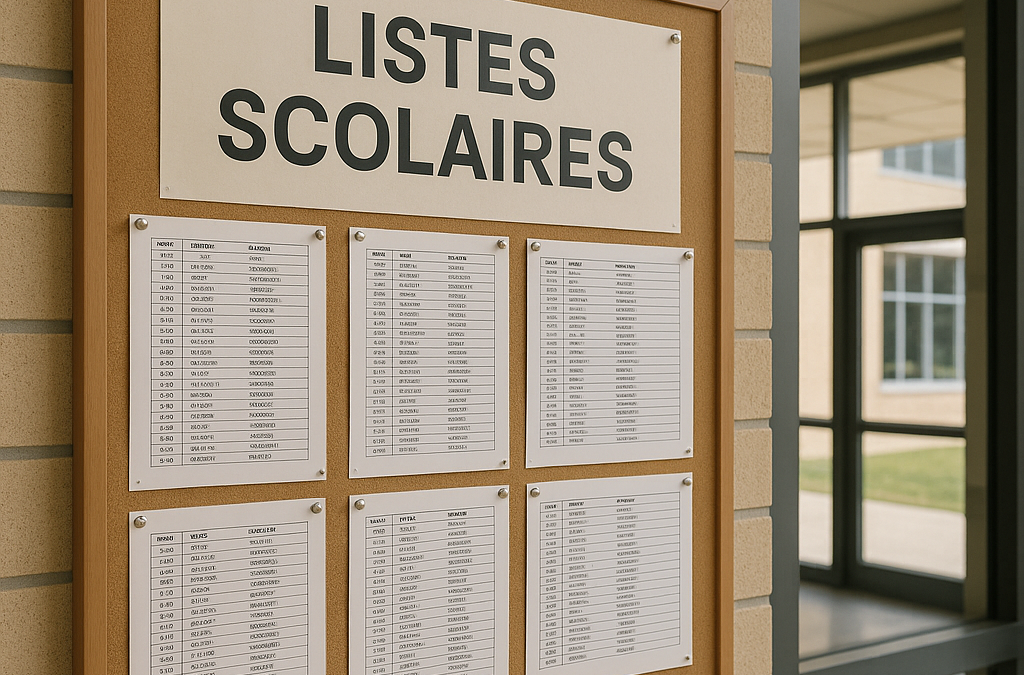 Affichage des listes scolaires par les établissements scolaires : les précautions recommandées par la CNIL