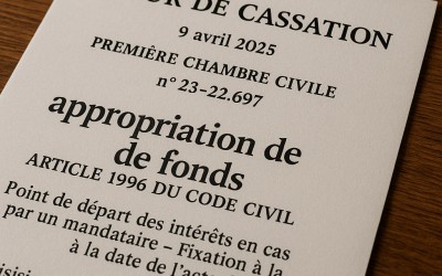 L’appropriation de fonds par un mandataire fait courir les intérêts de plein droit