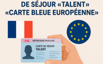 Adoption des nouvelles modalités des titres de séjour « talent » et « carte bleue européenne »